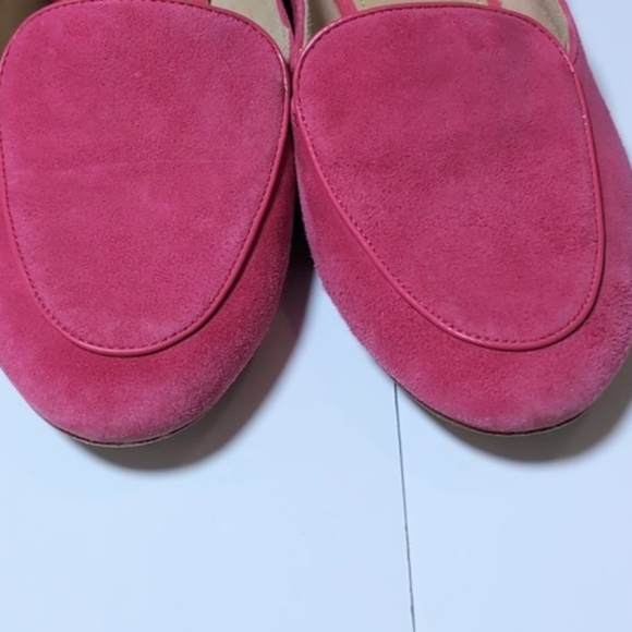 Talbots Ryan Loafers - Suede Pink Fushia Genuine Leather Size 7.5 - Picture 4 of 8